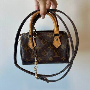 Louis Vuitton Nano Speedy with Strap